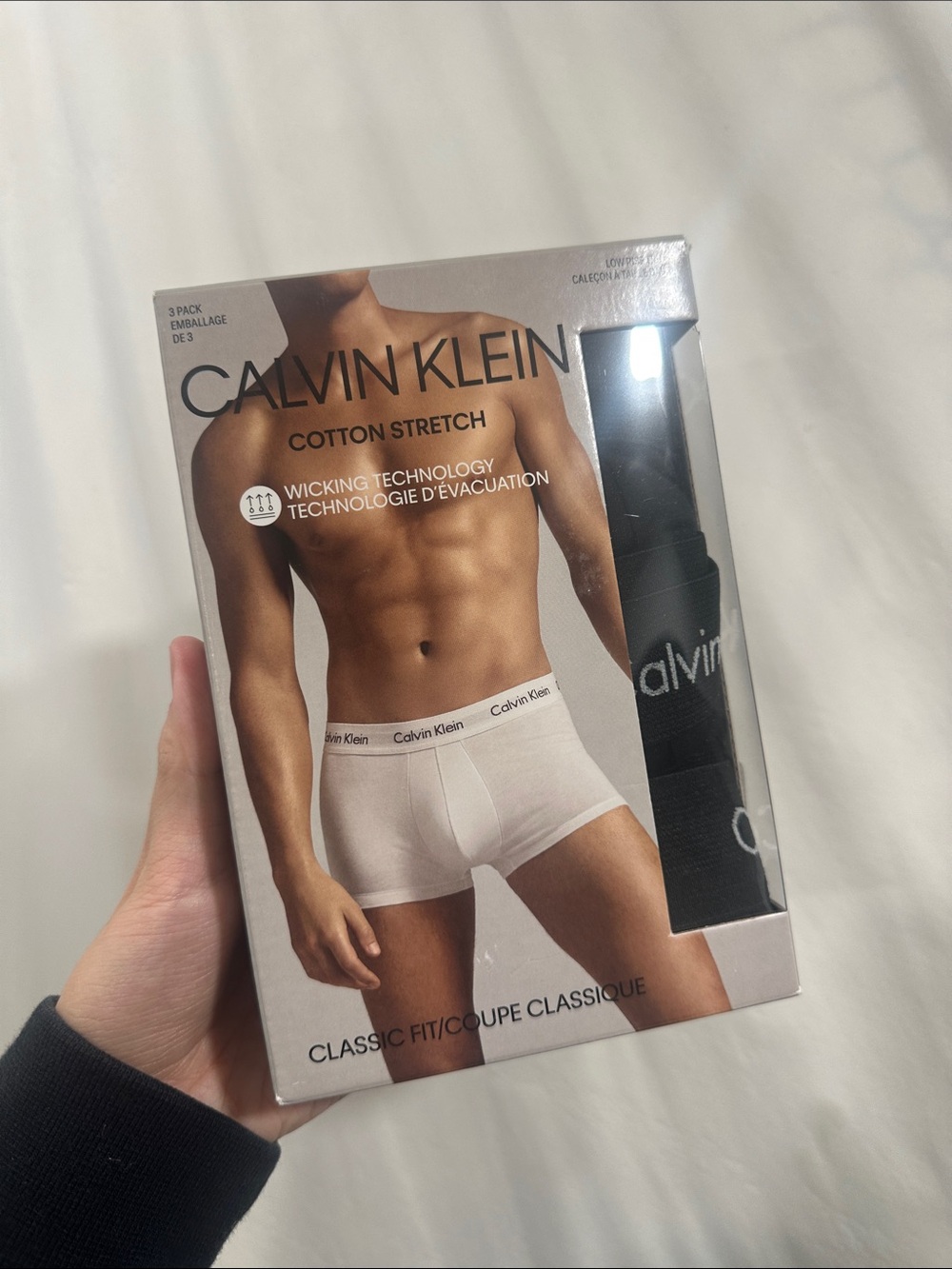 Calvin Klein White Cotton Stretch Boxer Briefs - Classic Fit